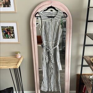 Striped Sleeveless Jumpsuit